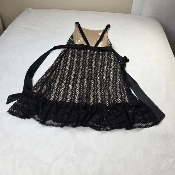 Milly Black Lace Dress Silk Cocktail Backless Sleeveless BowSize 6 Vintage  Y2 - joarbit.com